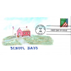 #3283 Flag Over Chalkboard KAH FDC