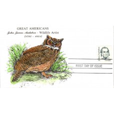 #1863 John J. Audubon Karen's FDC