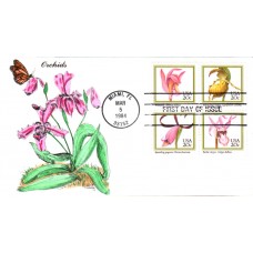 #2076-79 Orchids Karen's FDC