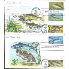 #2205-09 Fish Karen's FDC Set