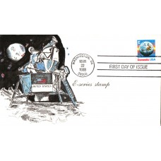 #2279 E - Earth - Space Karen's FDC