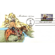 #2401 Montana Statehood Karen's FDC