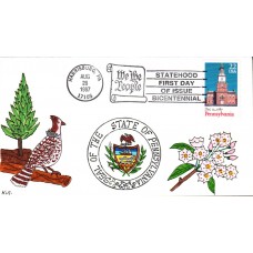 #2337 Pennsylvania Statehood Karoline's FDC