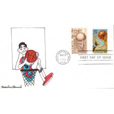 #2560 Basketball Centennial Combo Karoline's FDC