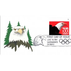 #2541 Bald Eagle Plate KH FDC