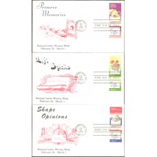 #1805-10 Letter Writing KMC FDC Set