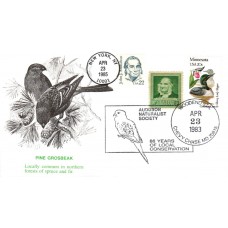 #1863 John J. Audubon Dual KMC FDC