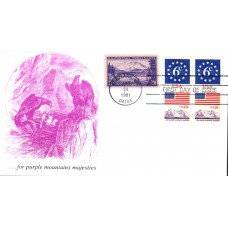 #1892-93 Purple Mountains Combo KMC FDC