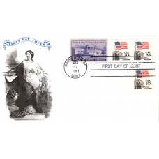 #1894-95 Flag over Supreme Court Combo KMC FDC