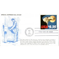 #1909 Eagle and Moon KMC FDC