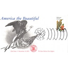 #1953 Alabama Birds - Flowers KMC FDC