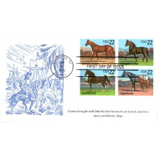 #2155-58 American Horses KMC FDC