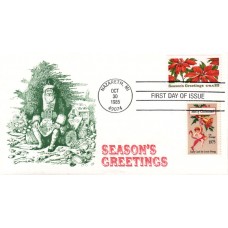 #2166 Christmas Poinsettia Combo KMC FDC