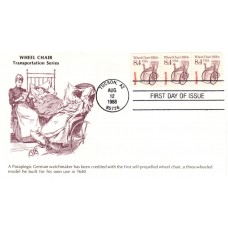 #2256 Wheel Chair 1920s KMC FDC