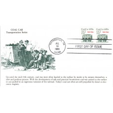 #2259 Railroad Coal Car 1870s KMC FDC