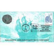 #2341 Massachusetts Statehood KMC FDC