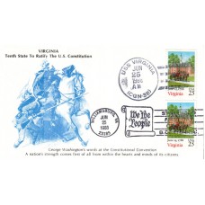 #2345 Virginia Statehood Dual KMC FDC