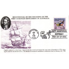 #2370 Australia Bicentennial KMC FDC