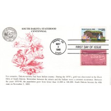 #2416 South Dakota Statehood Combo KMC FDC