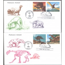 #2422-25 Dinosaurs KMC FDC Set