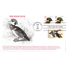 #2484-85 Wood Duck Combo KMC FDC