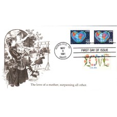 #2535-36 Love - Earth Combo KMC FDC