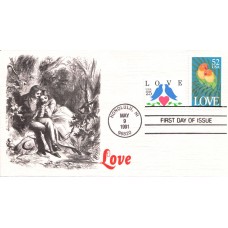 #2537 Love - Parrots Combo KMC FDC