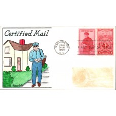 #FA1 Mailman - Certified Mail Knoble FDC