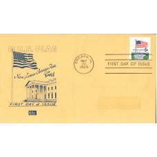 #1338A Flag Over White House Combo Kolor Kover FDC