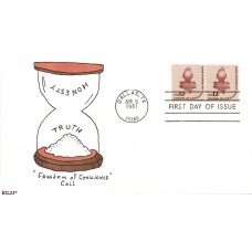 #1816 Statue of Liberty Torch Kribbs FDC