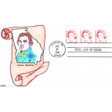 #1850 Abraham Baldwin Kribbs FDC