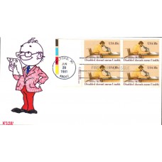 #1925 Disabled Persons Kribbs FDC