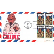 #2102 McGruff the Crime Dog Kribbs FDC