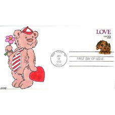 #2202 LOVE - Puppy Kribbs FDC