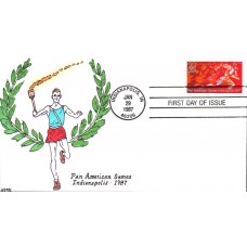 #2247 Pan American Games Kribbs FDC