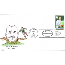 #2376 Knute Rockne Kribbs FDC