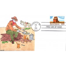 #2403 North Dakota Statehood Kribbs FDC