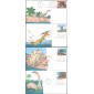 #2422-25 Dinosaurs Kribbs FDC Set