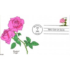 #2492 Pink Rose Kribbs FDC