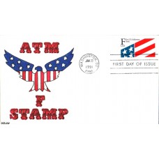 #2522 US Flag Kribbs FDC