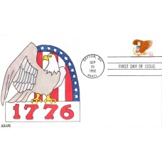 #2597 Eagle and Shield Kribbs FDC