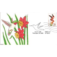 #2645 Rufous Hummingbird Kribbs FDC