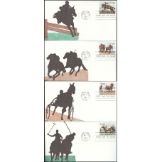 #2756-59 Sporting Horses Kribbs FDC Set