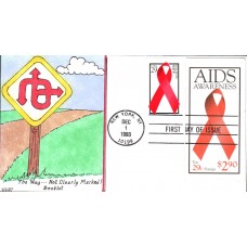 #2806 AIDS Awareness Kribbs FDC