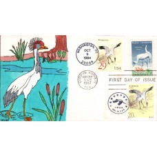 #2868 Whooping Crane Joint Kribbs FDC