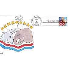 #2920 Flag Over Porch Kribbs FDC