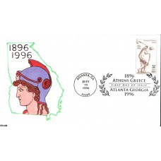 #3087 Olympic Discobolus Kribbs FDC