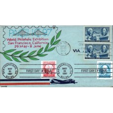 #3139-40 Washington - Franklin Dual Kribbs FDC