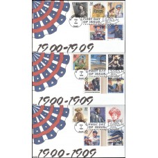 #3182 1900's Celebrate the Century Kribbs FDC Set