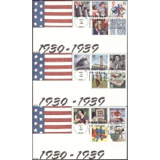 #3185 1930's Celebrate the Century Kribbs FDC Set